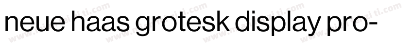 neue haas grotesk display pro字体转换